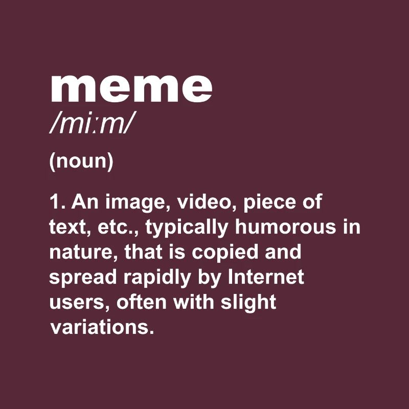 Qu'est-ce qu'un mème? produit, conception Meme Definition