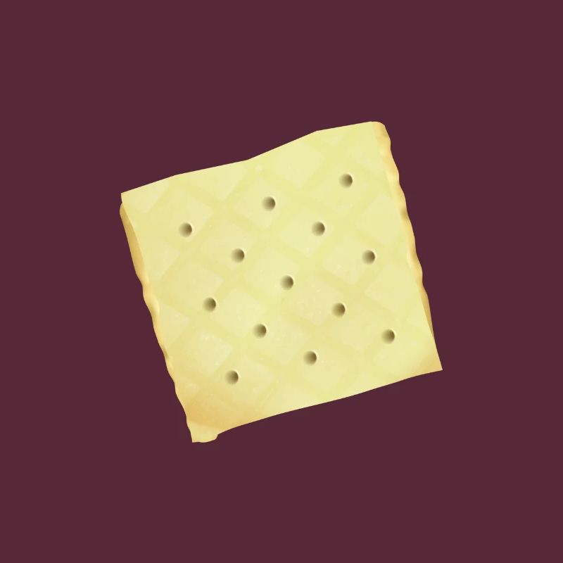 Graphique des amoureux du cracker blanc sec