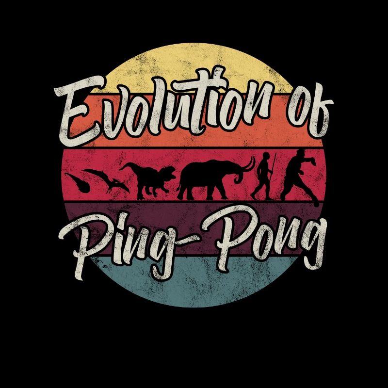 Table Tennis Ping Pong Player Evolution Funny