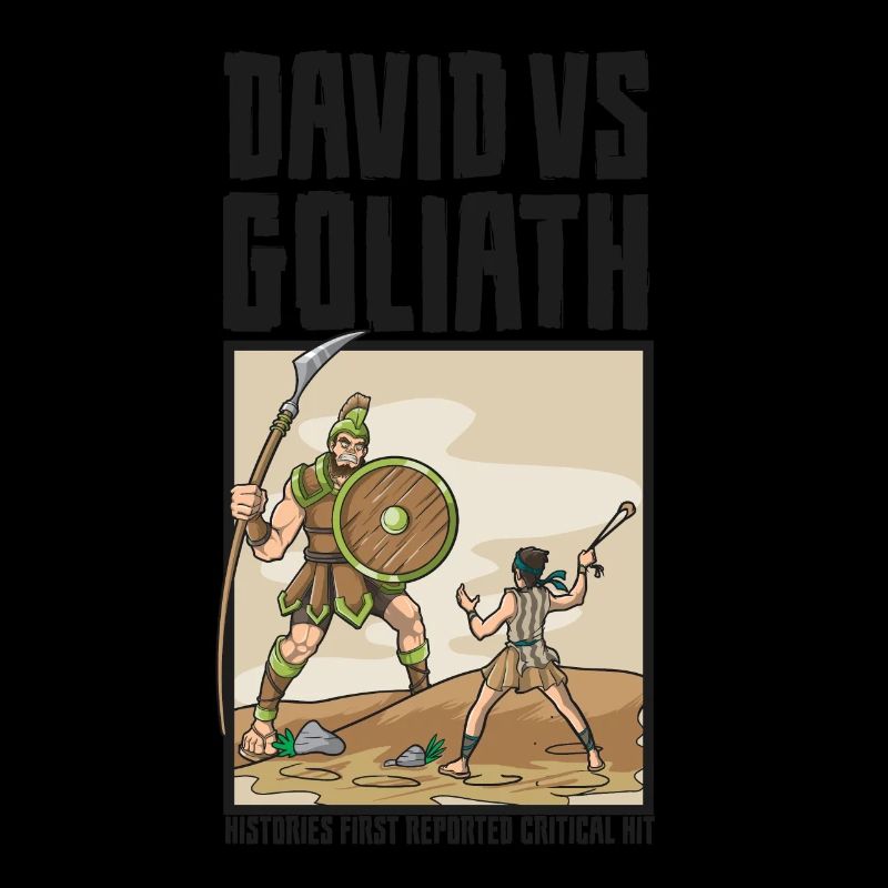 David VS Goliath Critical Hit Crit Rpg Meme