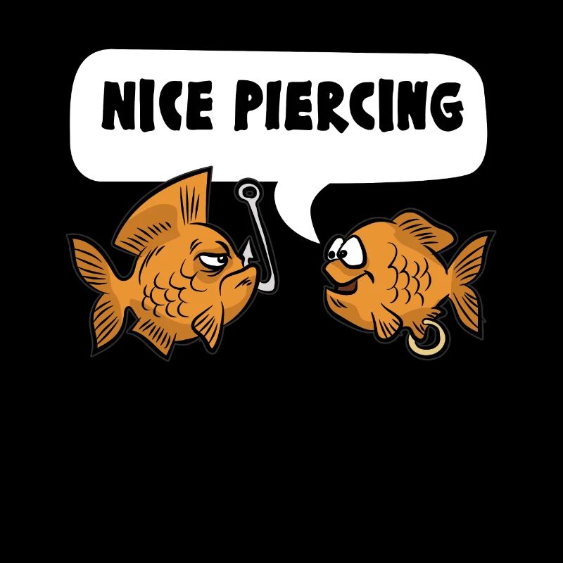 NICE PIERCING poisson pêcheur pêcheur