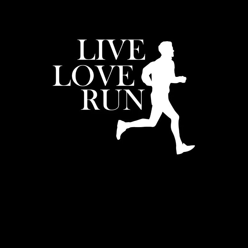 LIVE LOVE RUN coureur en cours d'exécution