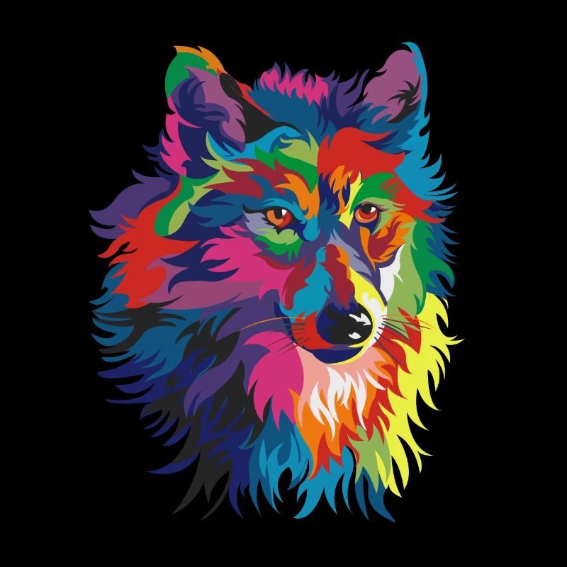 Bunte Wolf