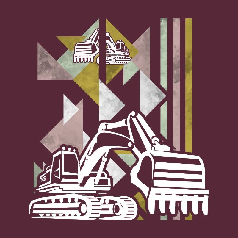 Excavator construction site construction machine gift · shovel