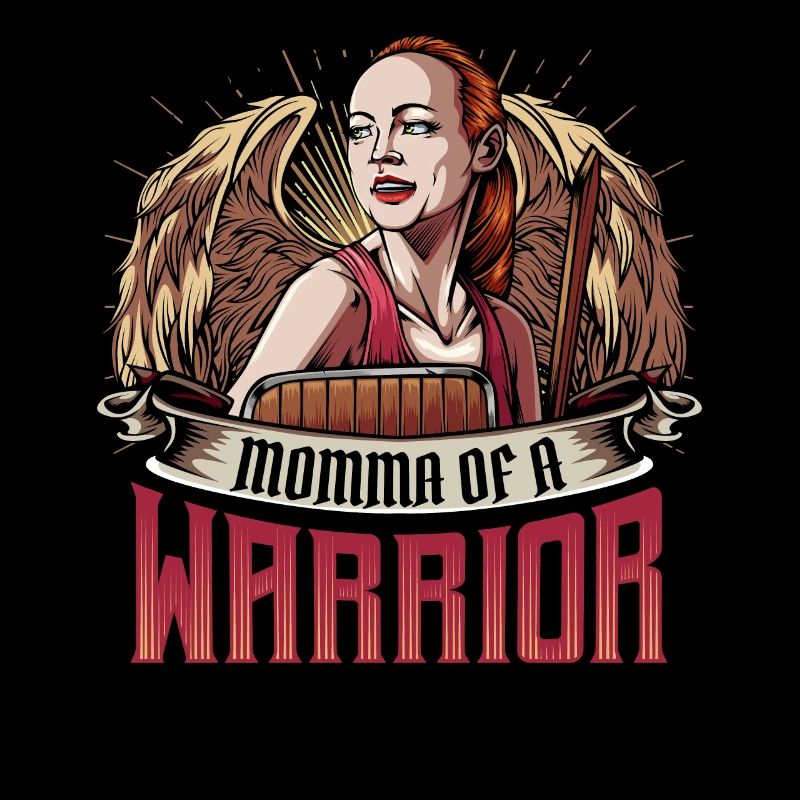 Momma Of A Warrior | Cool Sohn Muttertag Geschenk