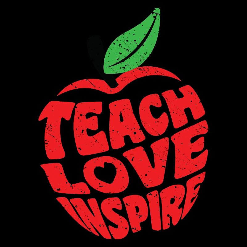 Teach Love Inspire Teacher Enseignant Enseignant