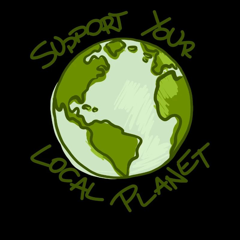 Support Your Local Planet Klimaschutz Shirt