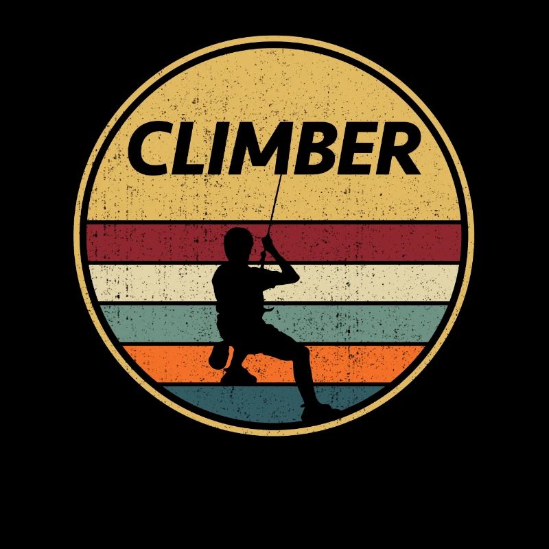Retro Climbing Gift I Climbing Park Climber