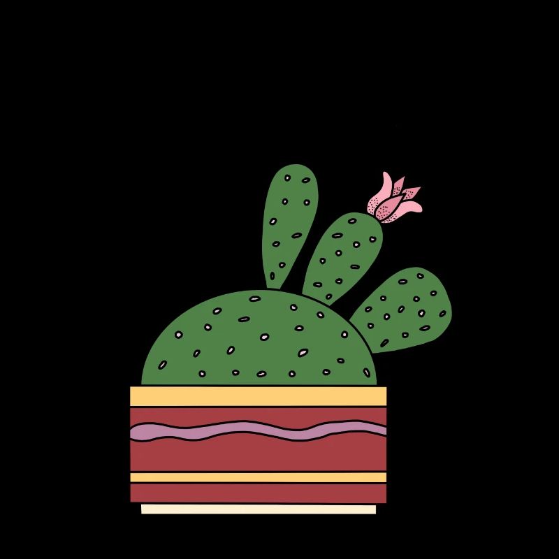 Cactus avec belle fleur