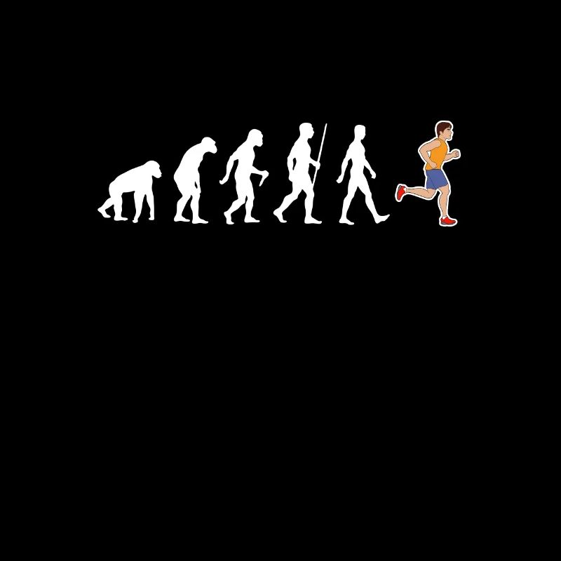 Läufer Evolution Rennen Fitness Joggerin Geschenk