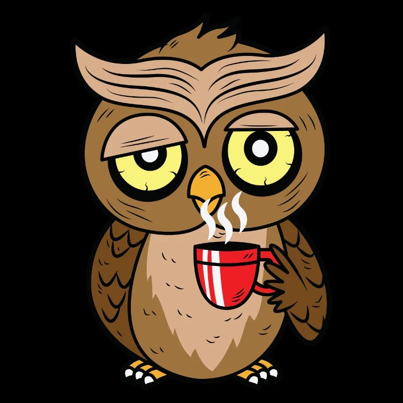 Owl Caffeine müde Kaffee Eule