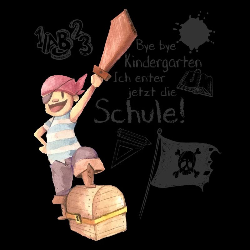 Bye bye Kindergarten - Einschulung, Schule, Pirat