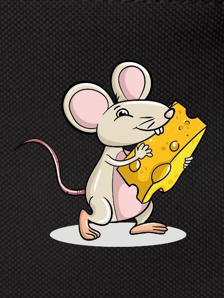 Mouse holding Cheese