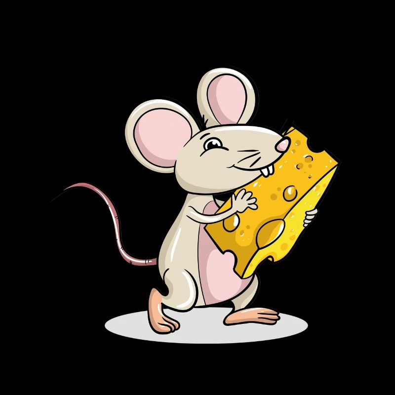 Mouse holding Cheese