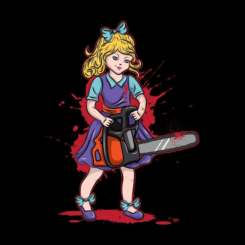 Kettensägen Mädchen Gothic Pastel Goth Candy Goth