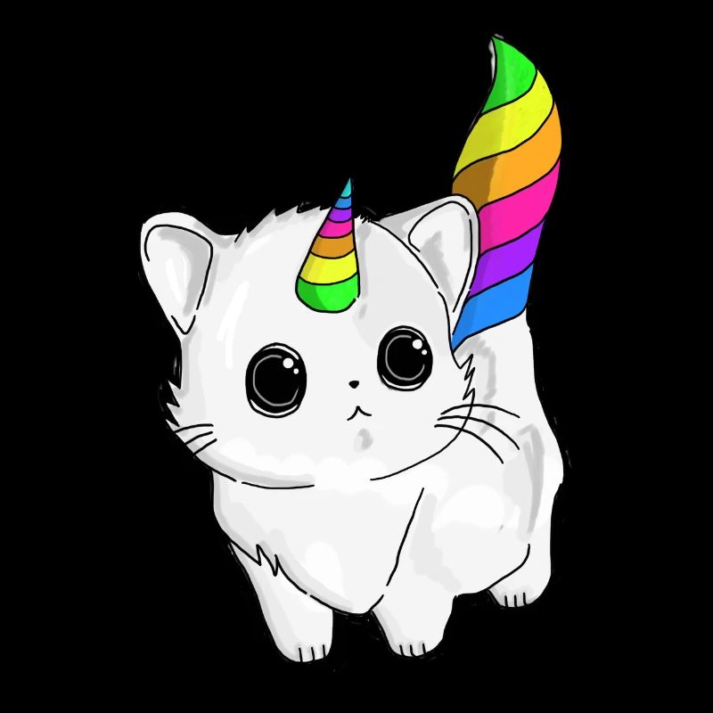 Licorne de chat mignon Caticorn
