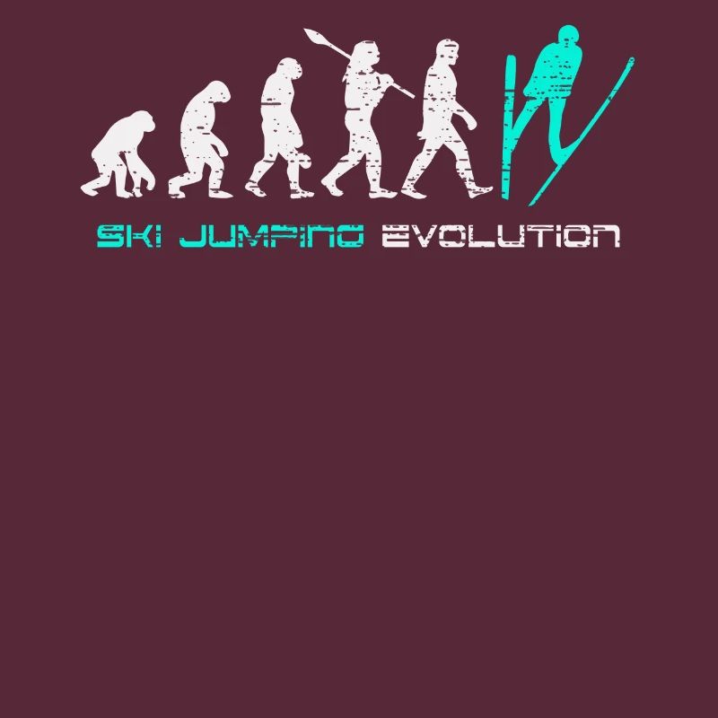 Skispringen Evolution Geschenk