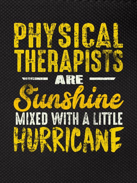 Physiotherapist saying