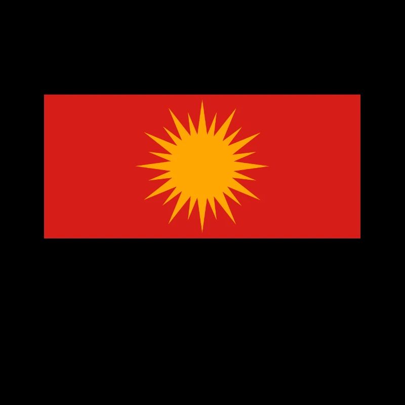 Drapeau ezidxan drapeau ezidi sur le dos