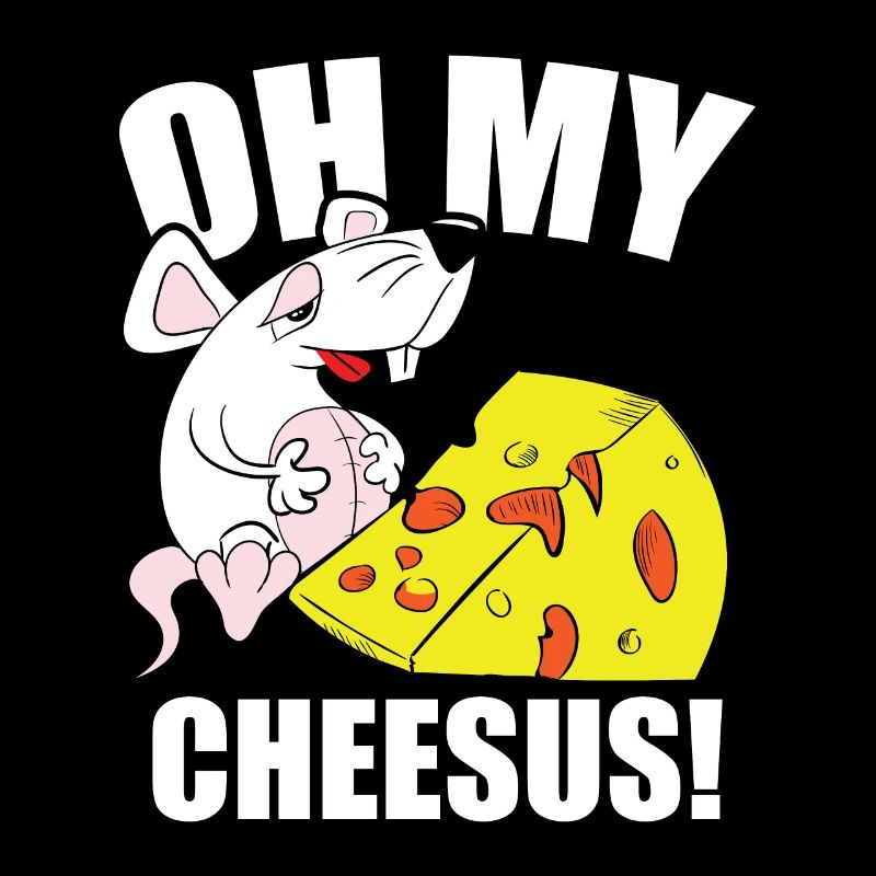 Amoureux du fromage Mouse Jesus Cheddar Mozzarella
