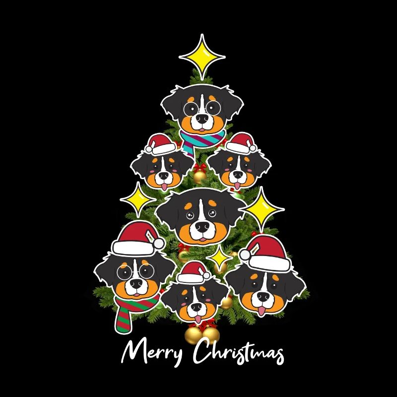 Berner Sennenhund Weihnachtsbaum Geschenk
