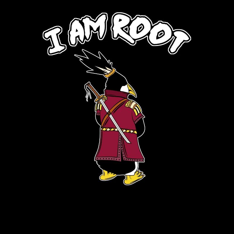 Linux Pinguin I Am Root Geeks Nerd Computer Ninja