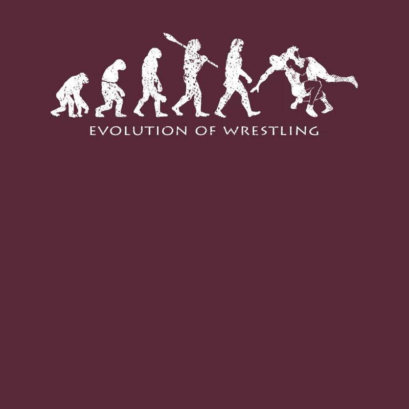 Wrestling Evolution Silhouette Wrestler Geschenk