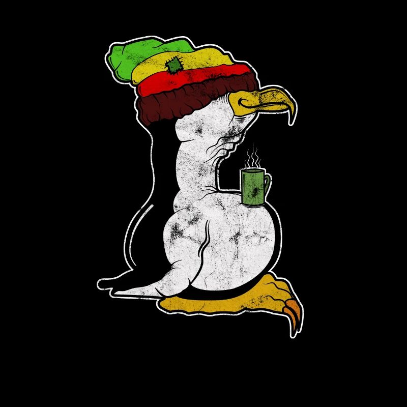 Tux Linux Pinguin Kaffee Pause Computer Nerd Retro