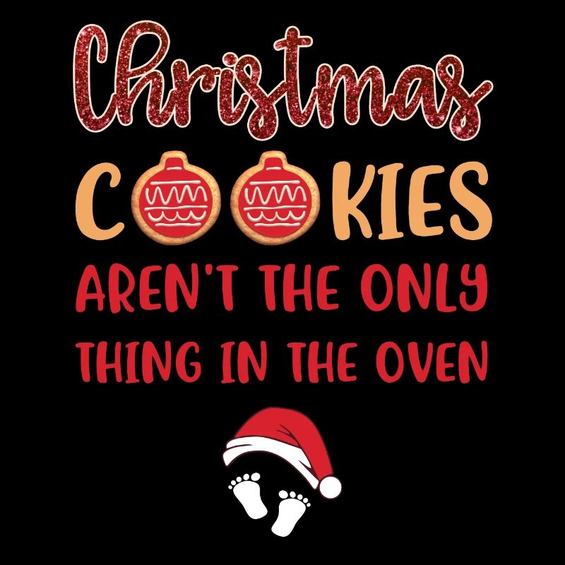 Cookie bébé annonce de grossesse de Noël