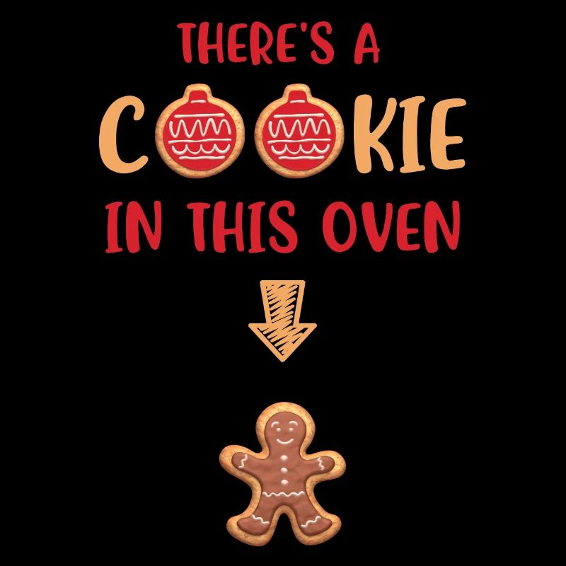 Cookie bébé annonce de grossesse de Noël