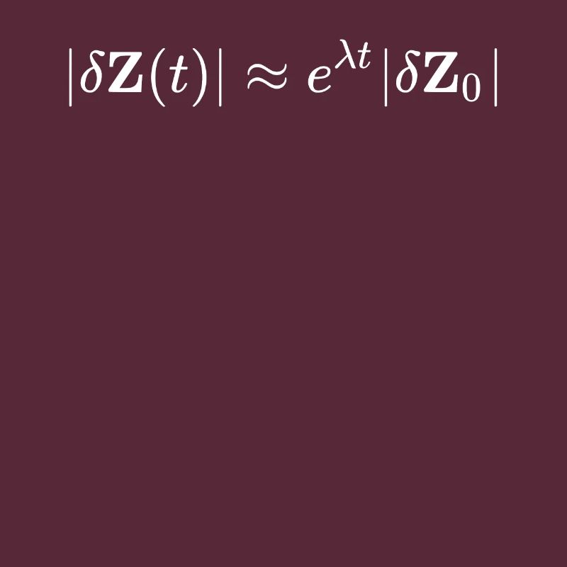 Chaos theory math and physics formula equation