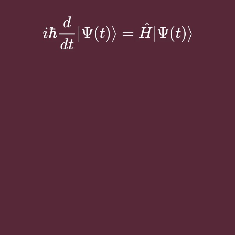 Schrodinger math and physics formula equation