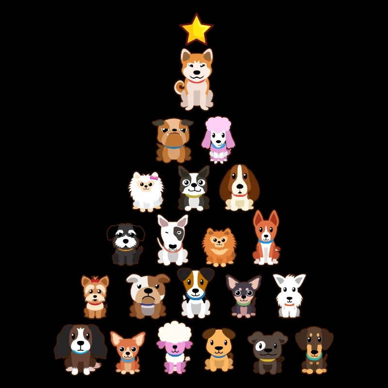 Chiot de chiens de Noël