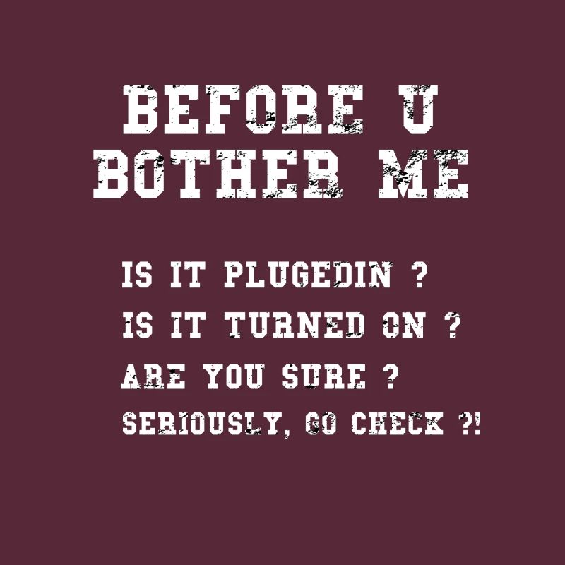 Funny Tech Support Checklist graphic Sysadmin