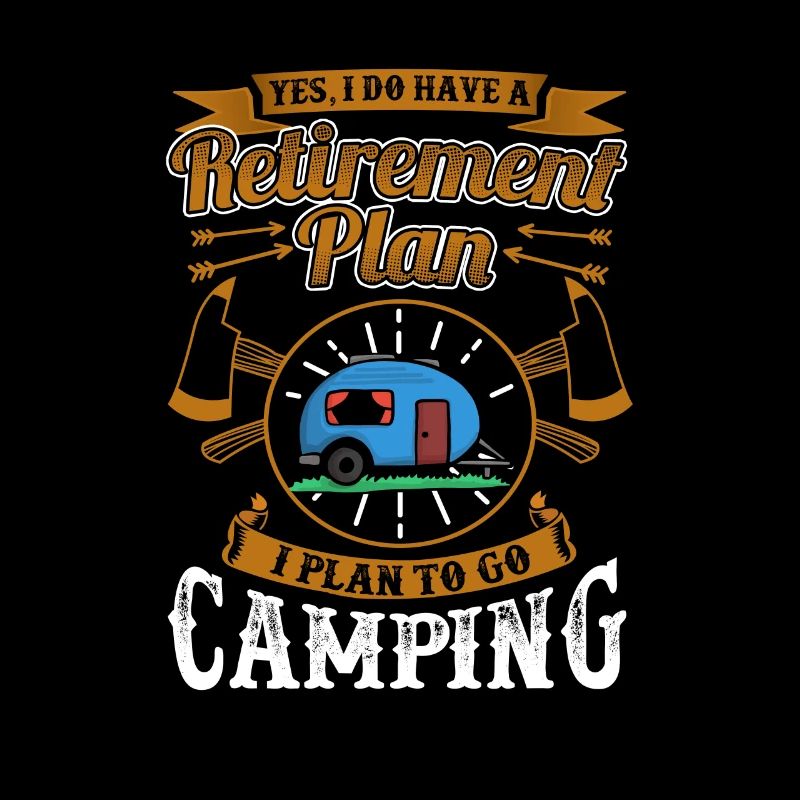 Ruhestand lustige Liebe Plan Camping RV Reisegeschenk