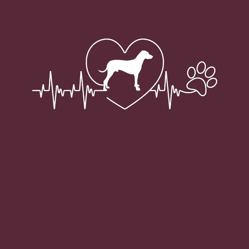 Rhodesian Ridgeback Herzschlag Hund Jagd Geschenk