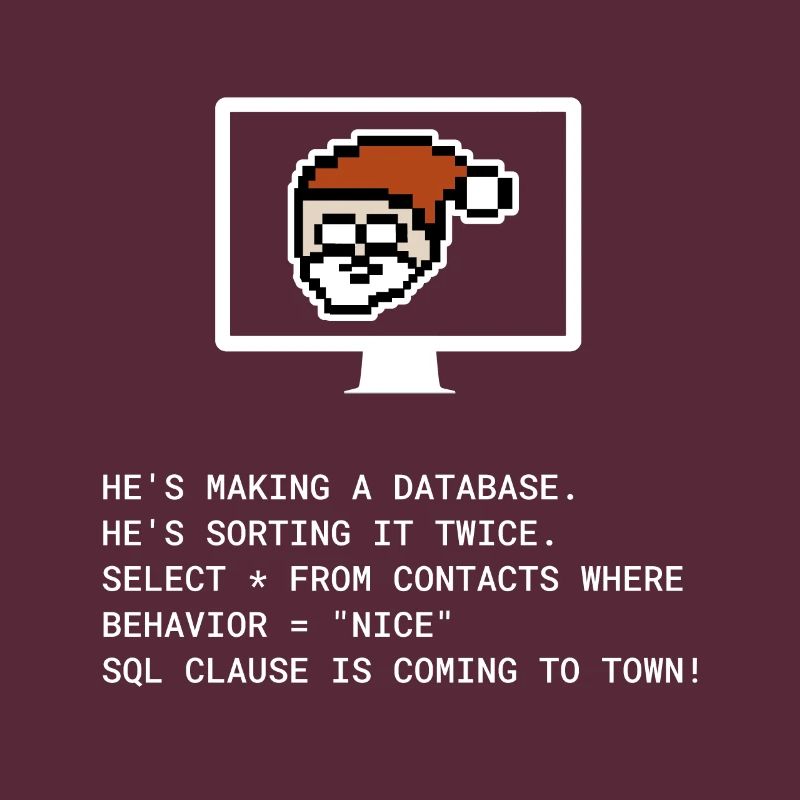 Weihnachten SQL Clause Programmierer IT Geschenk