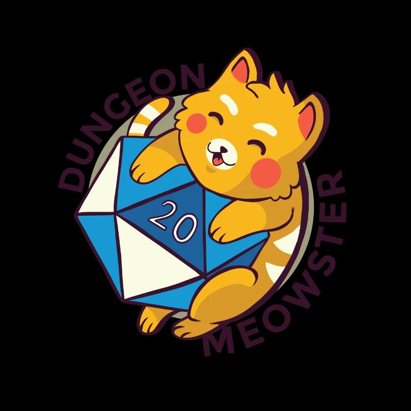 Dungeon Meowster Chat avec Dungeon Cube