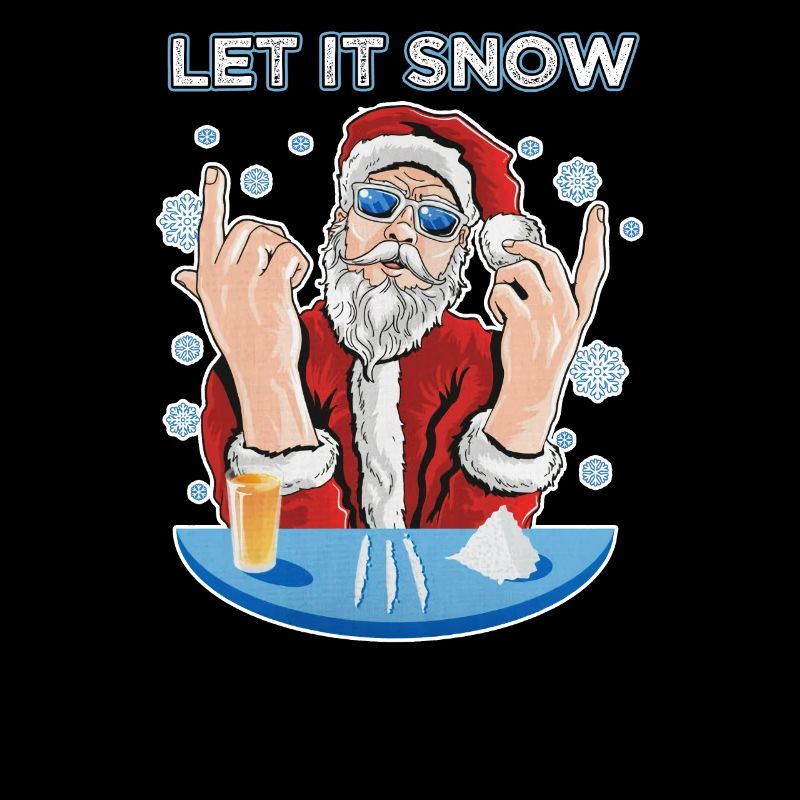 Let it snow Cocaine Ugly Christmas Pull
