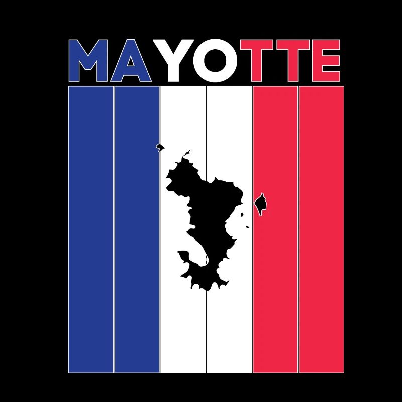 Drapeau et frontière nationale de Mayotte