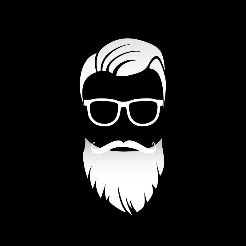 hipster Bart Brille Trend