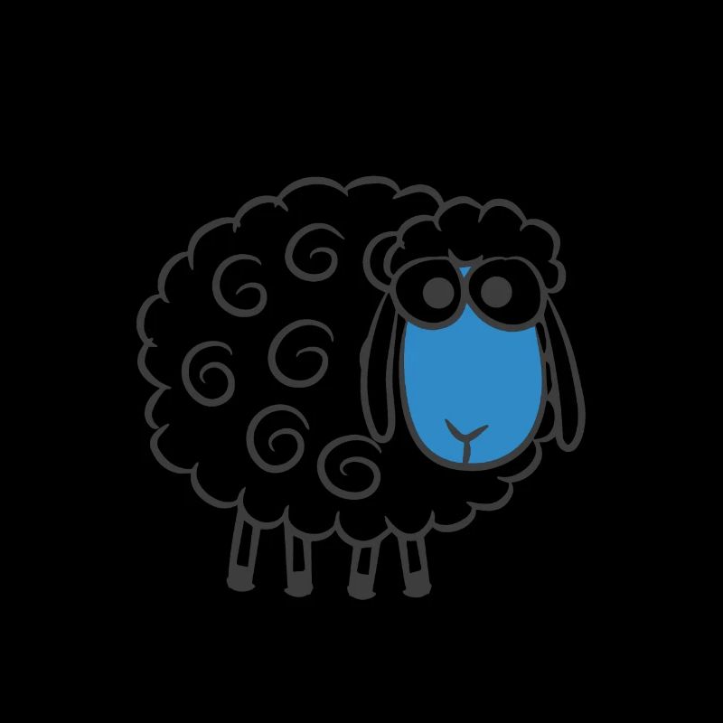 Moutons de dessin animé mignon drôle