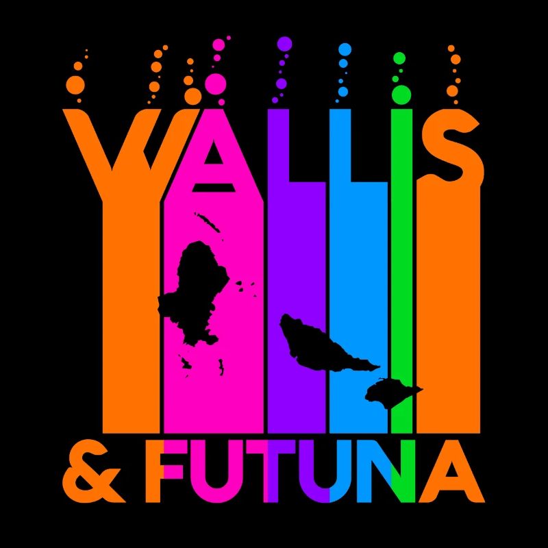 Wallis _ Futuna Farbige Bubbles und Blasen