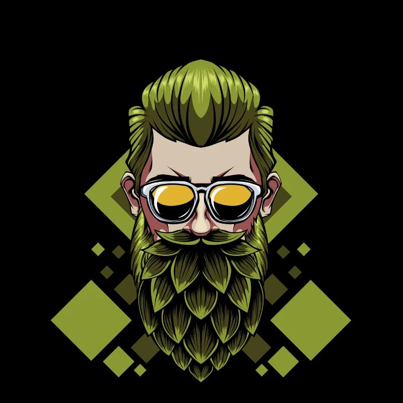 Beer'd Beer Brew Beard Pun Brewer Gift