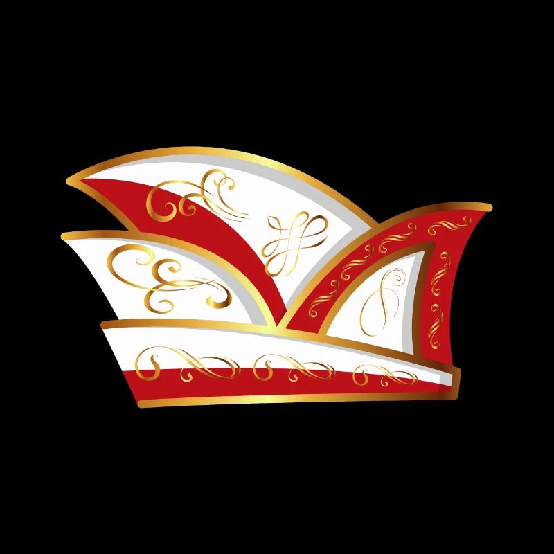 CASQUETTE DE COMITÉ CASQUETTE ROUGE BLANC CARNAVAL