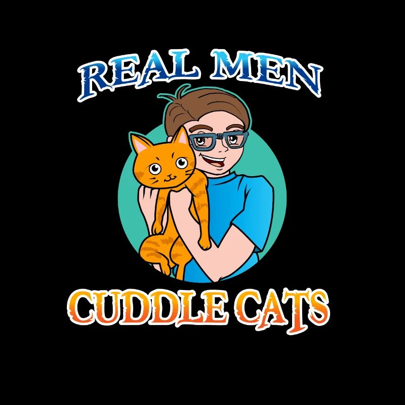 Real Man Cuddle Cats