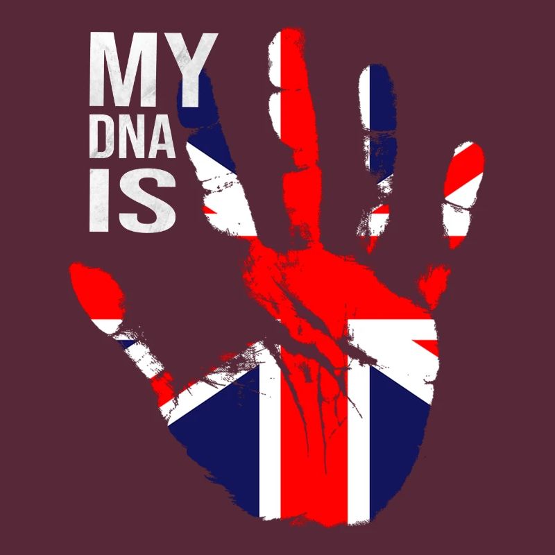 Drapeau britannique, mon ADN est britannique, drapeau Union Jack