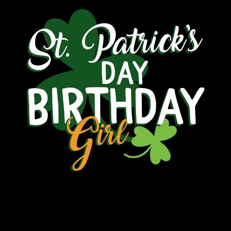Fille d'anniversaire de la Saint-Patrick 17 mars