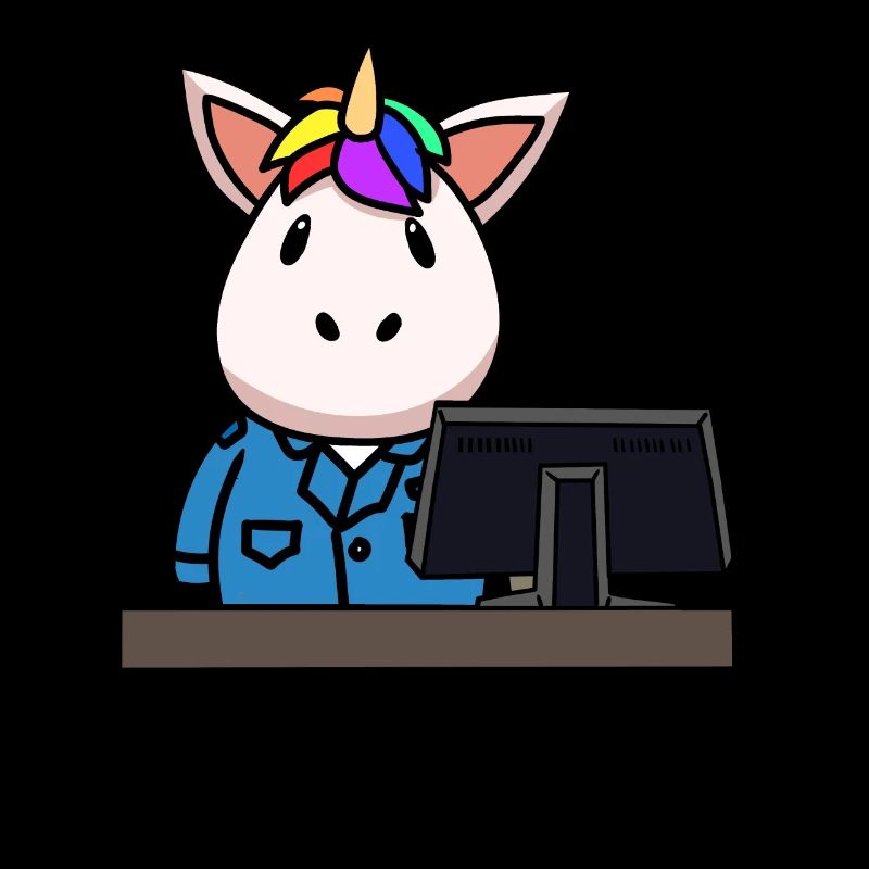 Einhorn Berufe Job Arbeitsbereich Einsatz Gewerbe