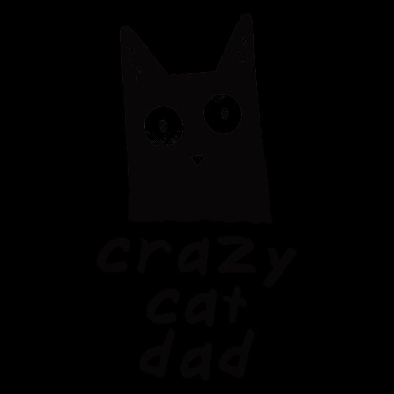 Crazy Cat Dad Funny cat dad gift